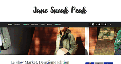Desktop Screenshot of janesneakpeak.com